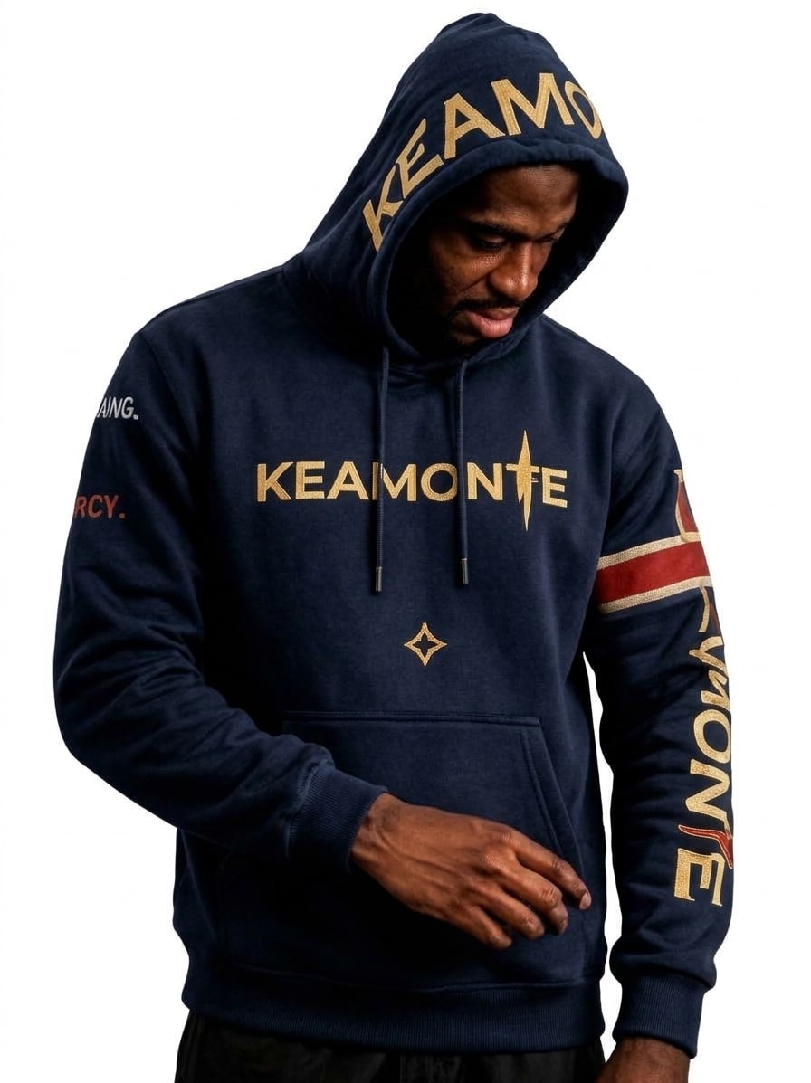 KEAMONTE navy hoodie
